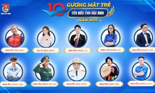 Công bố 10 gương mặt trẻ tiêu biểu tỉnh Bắc Ninh năm 2025